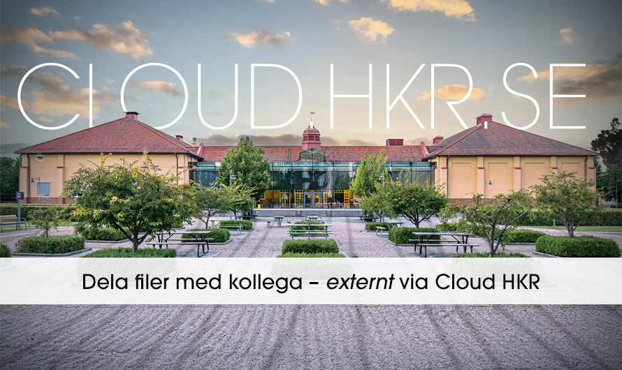 Dela filer med kollega – externt via Cloud HKR