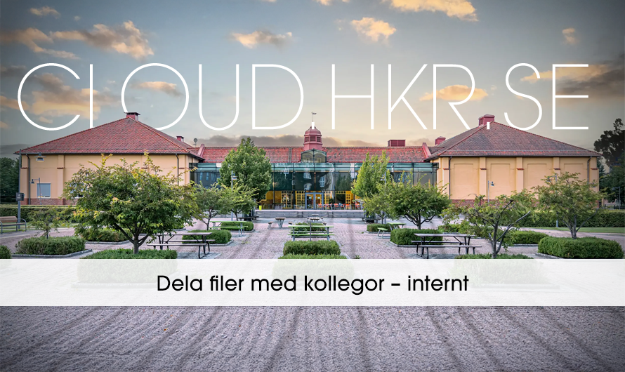 Dela filer med kollega – internt via Cloud HKR