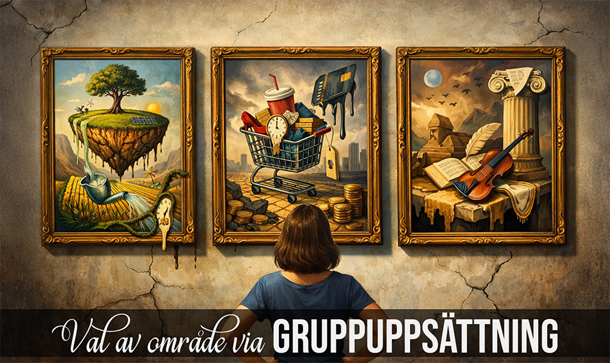 Val av område via gruppuppsättning