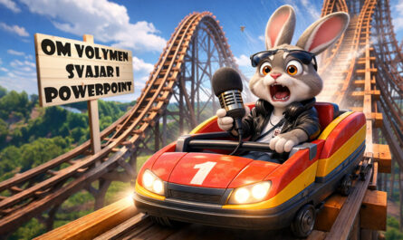 Kanin med mikrofon åker berg- och dalbana