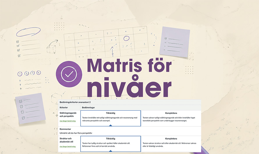 Matris för nivåer