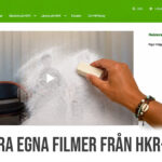 En hand med suddgummi suddar ut en film